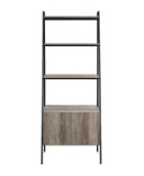 Walker Edison - 72" Idustrial Ladder 5-Shelf Storage Bookcase - Grey Wash