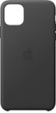 Apple - iPhone 11 Pro Max Leather Case - Black