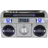 Studebaker - Bluetooth Boombox with FM Radio, CD Player, 10 watts RMS - Silver