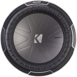KICKER - CompQ 12" Dual-Voice-Coil 4-Ohm Subwoofer - Black