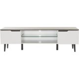 Noble House - Glenwood TV Console for Most TVs Up to 56" - White Matte/Gray