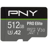 PNY - Pro Elite 512GB MicroSDXC U3 Flash Memory Card