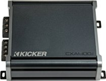 KICKER - CX 400W Class D Digital Mono Amplifier with Variable Low-Pass Crossover - Black