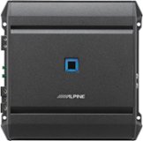 Alpine - S-Series Class D Digital Mono Amplifier with Variable Low-Pass Crossover - Black