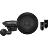 Alpine - R-Series 6-1/2" 2-Way Car Speakers with Carbon Fiber Reinforced Polypropylene Cones (Pair) - Black