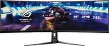 ASUS - ROG Strix 49” Curved FHD 144Hz FreeSync Gaming Monitor with HDR (DisplayPort,HDMI,USB) - Black