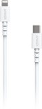 Anker - PowerLine 3' Lightning-to-USB Type C Charge-and-Sync Cable - White