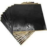 HushMat - Door Kit 10 Sheets 12"x12" Self-Adhesive, Butyl - Black Sound Deadening, Dampening 10 Sq Feet - Black