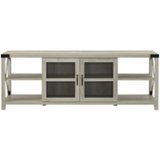 Walker Edison - Farmhouse TV Stand Cabinet for Most TVs Up to 78" - White Oak