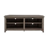 Walker Edison - Corner Open Shelf TV Stand for Most Flat-Panel TV's up to 60" - Grey Wash