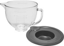 5-Qt. Glass Bowl with Lid for KitchenAid Tilt-Head Stand Mixers - Clear