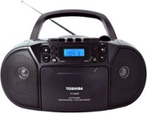 Toshiba - CD-RW/CD-R/CD-DA Boombox with AM/FM Radio - Black