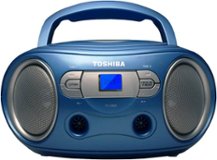 Toshiba - CD/CD-R/CD-RW Boombox with AM/FM Radio - Blue