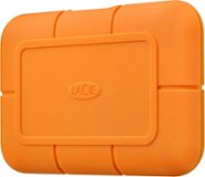 LaCie - Rugged 500GB External USB 3.1 Gen 2 / Type C Portable Solid State Drive with Hardware Encryption - Orange