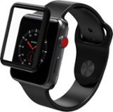 ZAGG - InvisibleShield GlassFusion Screen Protector for Apple Watch® Series 1, 2, and 3 38mm - Clear