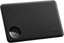 Tile by Life360 - Life360 Tile Slim Wallet Finder, Bluetooth Tracker & Item Locator for Luggage. iOS & Android Compatible. 1-Pack - Black