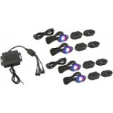 Stinger - Powersports 4-Way Underbody/Wheel LED Light Kit - Black