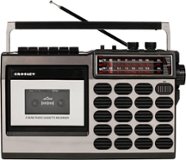 Crosley - Cassette Player with AM/FM Radio - Silver