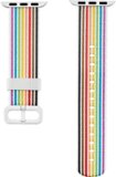 Modal™ - Pride Edition Woven Nylon Band for Apple Watch 38mm, 40mm, 41mm and Apple Watch Series 8 41mm - White/Pride Stripe