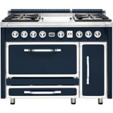 Viking - Tuscany 6.2 Cu. Ft. Freestanding Double Oven Dual Fuel True Convection Range - Slate Blue - Image 2
