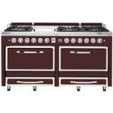 Viking - Tuscany 7.6 Cu. Ft. Freestanding Double Oven Dual Fuel True Convection Range - Kalamata Red