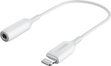 Anker - 3.5mm Female Audio Adapter with Lightning Connector - White