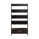 Simpli Home - Deanna Contemporary Wood 3-Shelf 1-Drawer Bookcase - Dark Chestnut Brown