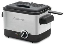Cuisinart 1.1L Analog Compact Deep Fryer Black Stainless Steel