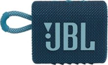 JBL - GO3 Portable Waterproof Wireless Speaker - Blue