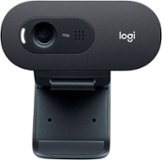 Logitech - C505 720 Webcam with Long-Range Mic - Black
