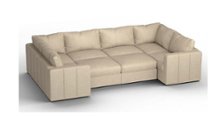 Lovesac - 8 Seats + 10 Sides Combed Chenille & Lovesoft - Tan