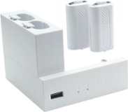 Insignia™ - Side Dock Dual Battery Charger for Xbox Series S - White
