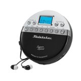 Studebaker - Joggable Personal CD Player with Wireless FM Transmission and FM PLL Radio - Black/White