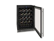 U-Line - 5.4 cu ft 38-750ml bottle Wine Refrigerator - Stainless Steel
