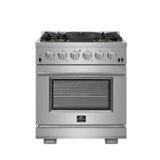 Forno Appliances - Capriasca 4.32 Cu. Ft. Freestanding Gas Range with Convection Oven - Stainless steel