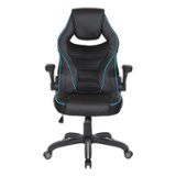 OSP Home Furnishings - Xeno Gaming Chair in Faux Leather - Blue