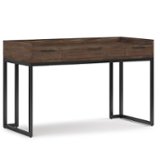 Simpli Home - Milverton solid acacia wood Modern Industrial 54 inch Wide Desk - Rustic Natural Aged Brown