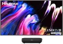 Hisense - L9G Laser TV Triple-Laser Ultra Short Throw Projector with 100" ALR Screen, 4K UHD, 3000  Lumens, HDR, Android TV - Black