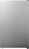 Insignia™ - 4.4 Cu. Ft. Mini Fridge with Glass Door - Graphite Silver