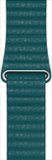 Leather loop Apple Watch Band 44mm Large - peacock