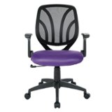 OSP Home Furnishings - Screen Back Adjustable Task Chair - Purple