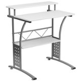 Flash Furniture - Clifton Rectangle Contemporary Laminate  Home Office Desk - White