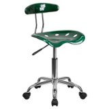 Flash Furniture - Contemporary Plastic Swivel Office Chair - Green