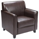 Flash Furniture - Hercules Diplomat  Contemporary Leather/Faux Leather Reception Chair - Brown