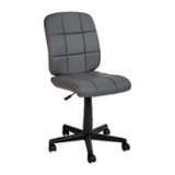 Flash Furniture - Clayton Modern Vinyl Swivel Office Chair - Gray
