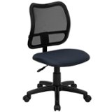 Flash Furniture - Alber Contemporary Fabric Swivel Office Chair - Navy Blue
