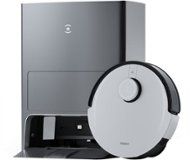 ECOVACS Robotics - DEEBOT X1 OMNI Robot Vacuum & Mop with Auto Empty and Refill, Laser Mapping, AI Object Recognition and Self Clean - BLACK   SILVER