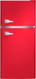 Insignia™ - 4.5 Cu. Ft. Retro Mini Fridge with Top Freezer - Red