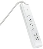 FEIT ELECTRIC - Smart Wi-Fi Power Strip with USB Ports - White