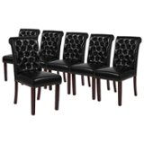 Flash Furniture - Hercules Dining Chair - Black LeatherSoft